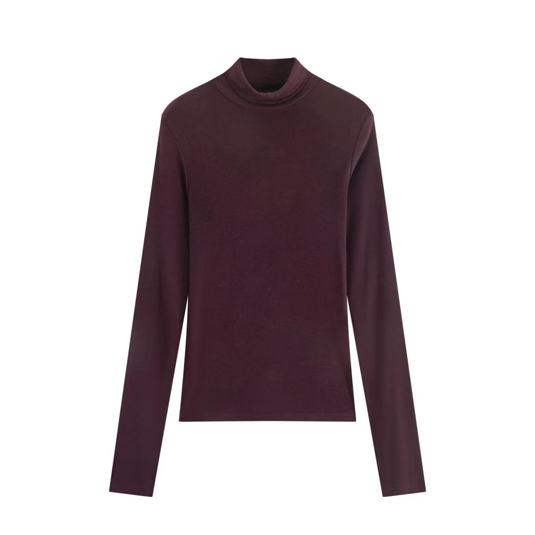 棉叙布衣分享高领打底衫