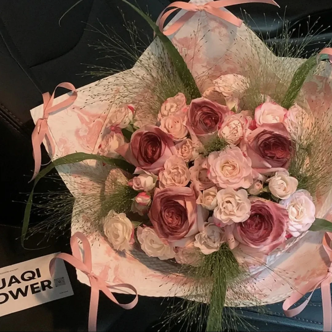 全国午后红茶粉玫瑰花束鲜花速递同城配送女友闺蜜北京成都生日店