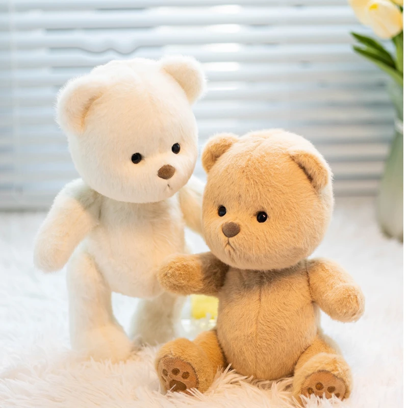 手工换装莉娜关节熊节日定制送女友送小孩生日礼物可爱毛绒玩偶熊