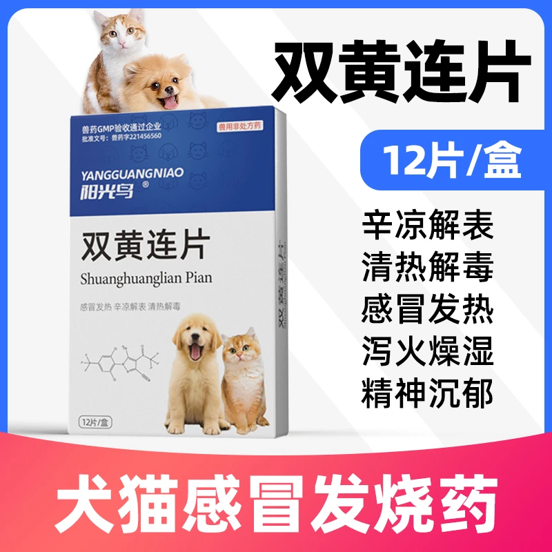 犬窝咳专用药猫鼻支狗狗咳嗽流鼻涕猫咪感冒宠物支气管炎药双黄连