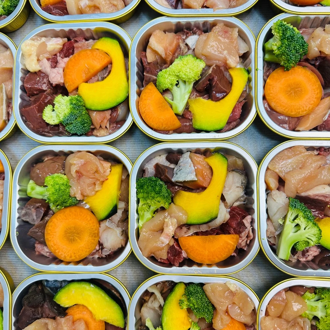 手工现做狗饭 罐头