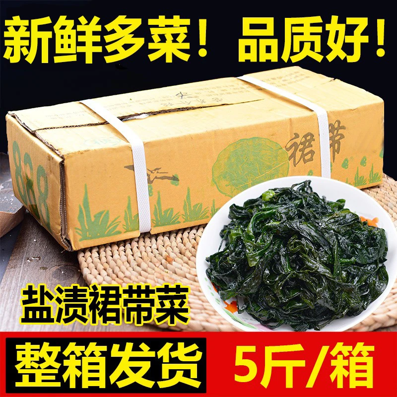 【拍3斤送2斤到手5斤】裙带菜整箱大连新鲜盐渍裙带菜非干货