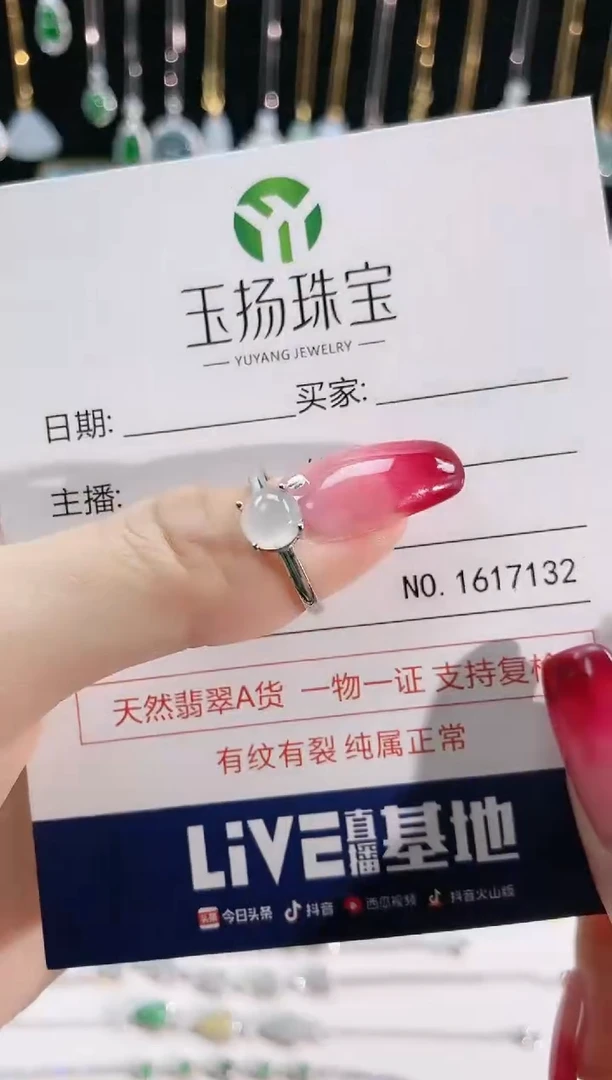 【闪购商品】翡翠珠宝奇石银S925镶嵌天然翡翠