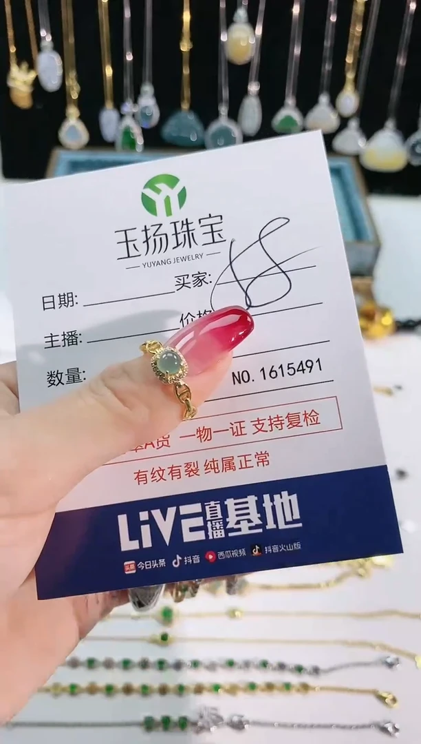 【闪购商品】翡翠天然翡翠银S925镶嵌天然翡翠