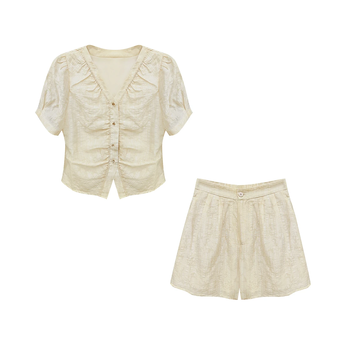 【诗语粉丝专享】芭依璐女装气质法式休闲时尚套装 M242TZ009Z