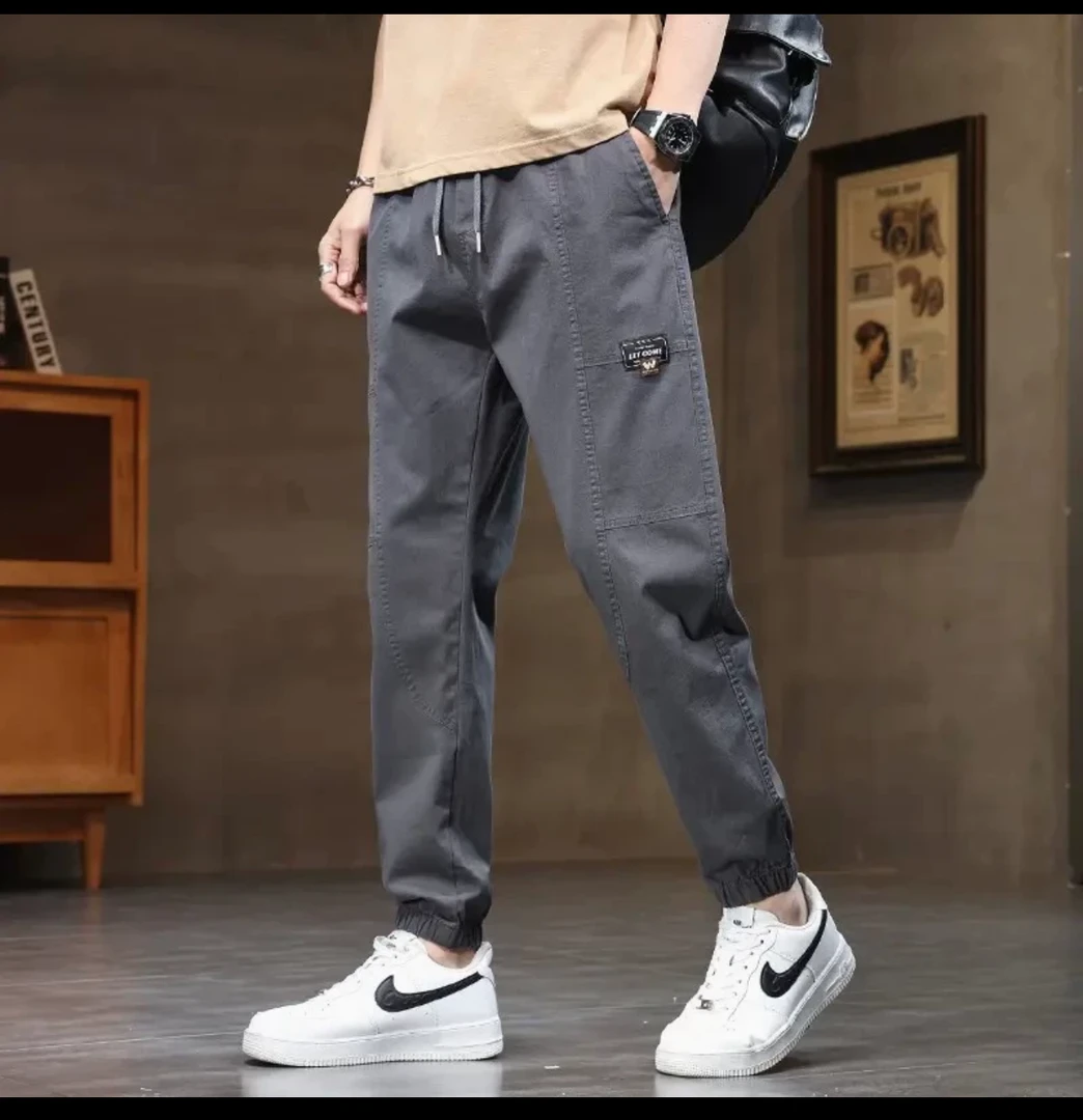 【早春新款】男士束脚裤休闲简约百搭潮流男裤舒适显高