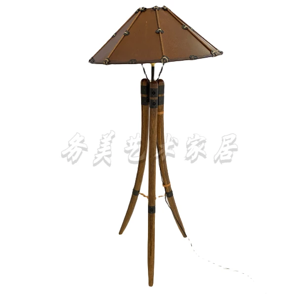 BORCH/博瑞奇部落风棕榈木高奢玛特斯落地灯氛围装饰摆件（07189）