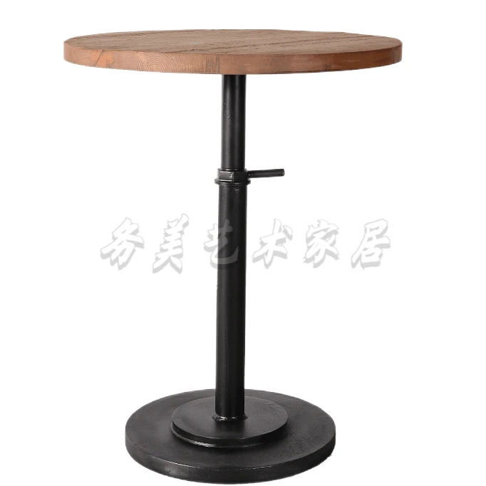 ORCH/博瑞奇复古创意简约落地酒吧家用实木松木吧台吧桌（03800）