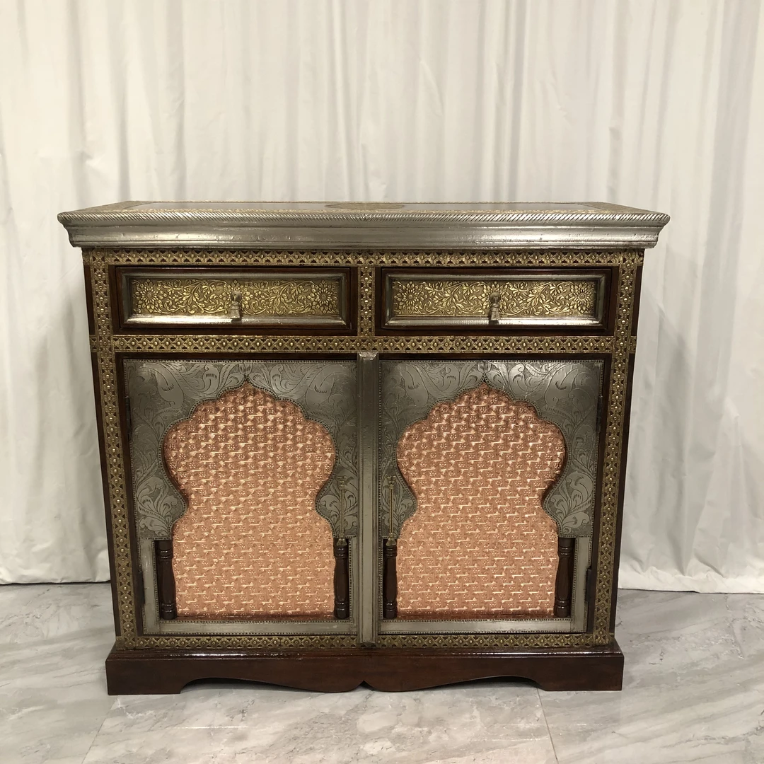 【务美艺术】黄檀木边柜 双门俩抽餐边柜玄关柜装饰品柜（08451）