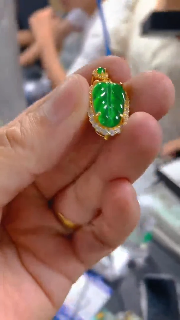 【闪购商品】定制翡翠银S925镶嵌0376881743