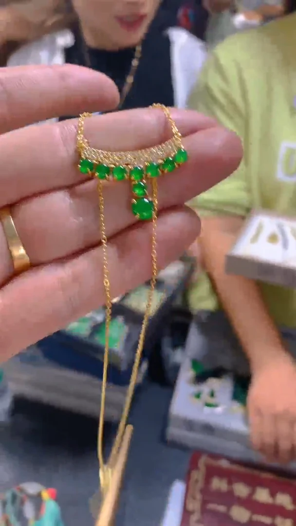 【闪购商品】定制翡翠银S925镶嵌0511009359