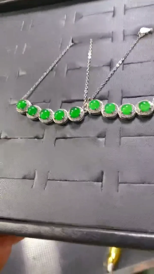 【闪购商品】定制翡翠银S925镶嵌0058114639多样性发一件