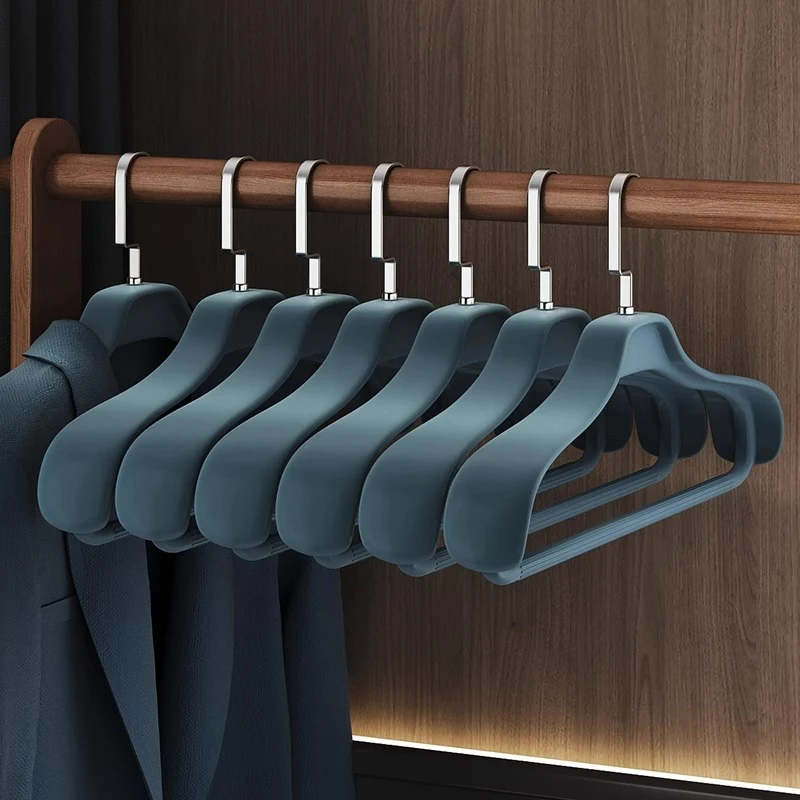 宽肩西装衣架家用挂衣架防滑无痕加粗防肩角羊绒大衣衣服撑子架子