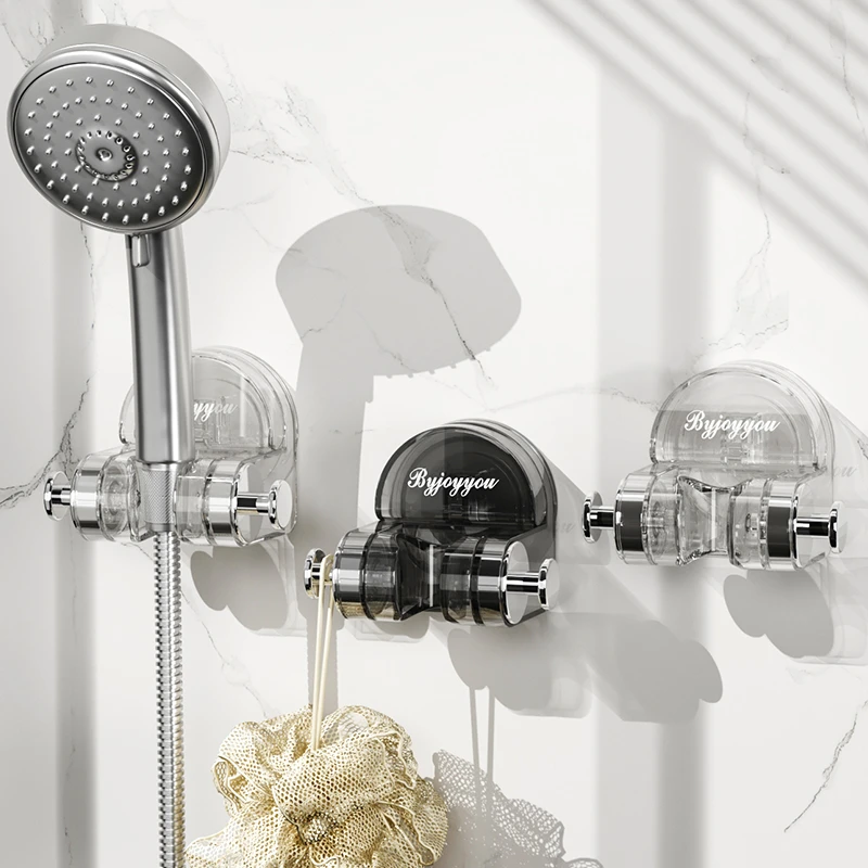 优勤家用吸盘式花洒支架座免打孔壁挂淋浴室喷头固定洗澡可调节