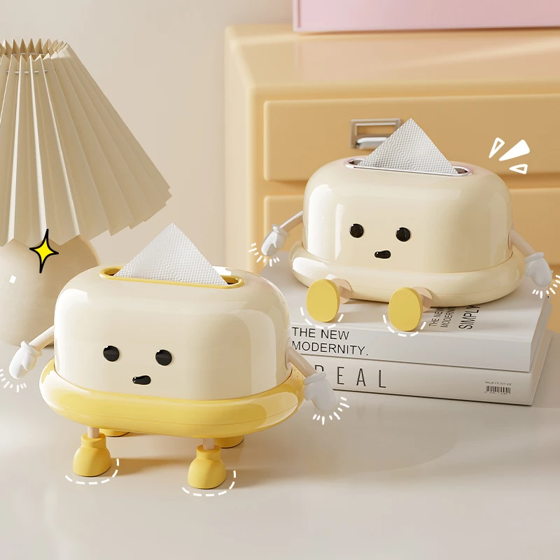 优勤纸巾盒客厅轻奢纸抽盒可爱抽纸盒家用摆件创意餐巾纸盒卡通