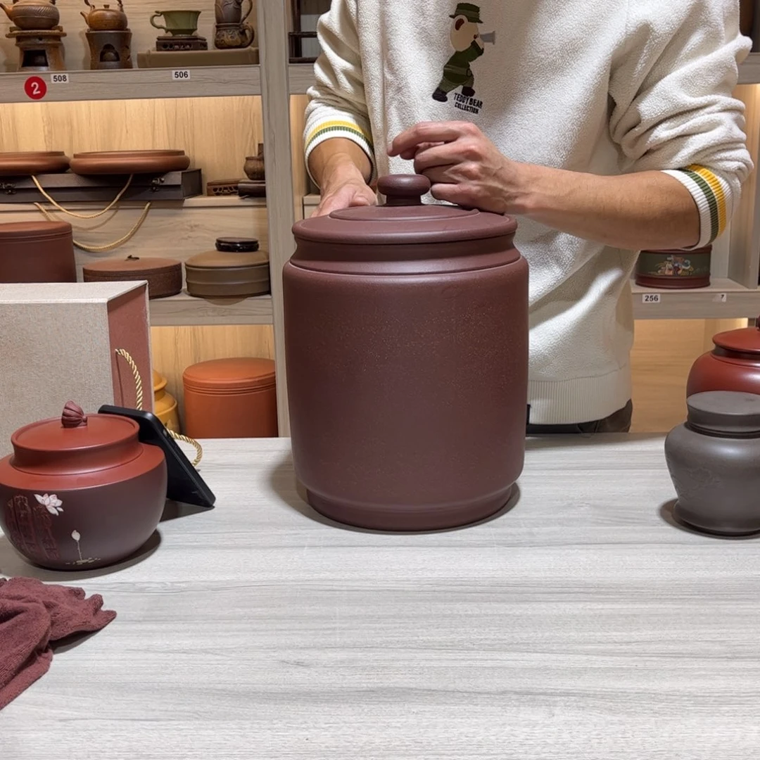 紫砂茶叶罐10 饼茶叶罐