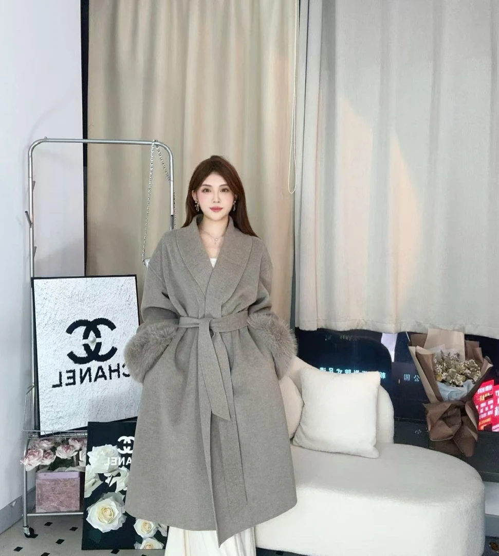 【芯芯】XinXin • 秋冬宽松百搭中长款韩版气质双面呢羊毛大衣