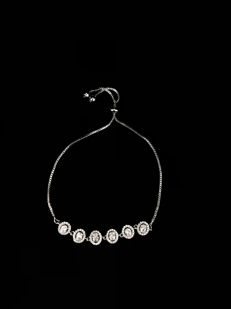 手链 手链 斯里兰卡白色情人豪镶手链   A3