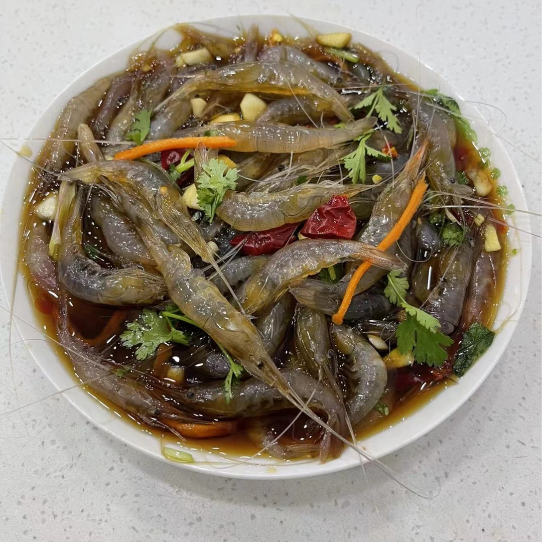 盐城老张海产品现做现发醉虾小白米虾(450g/瓶)冷冻保存