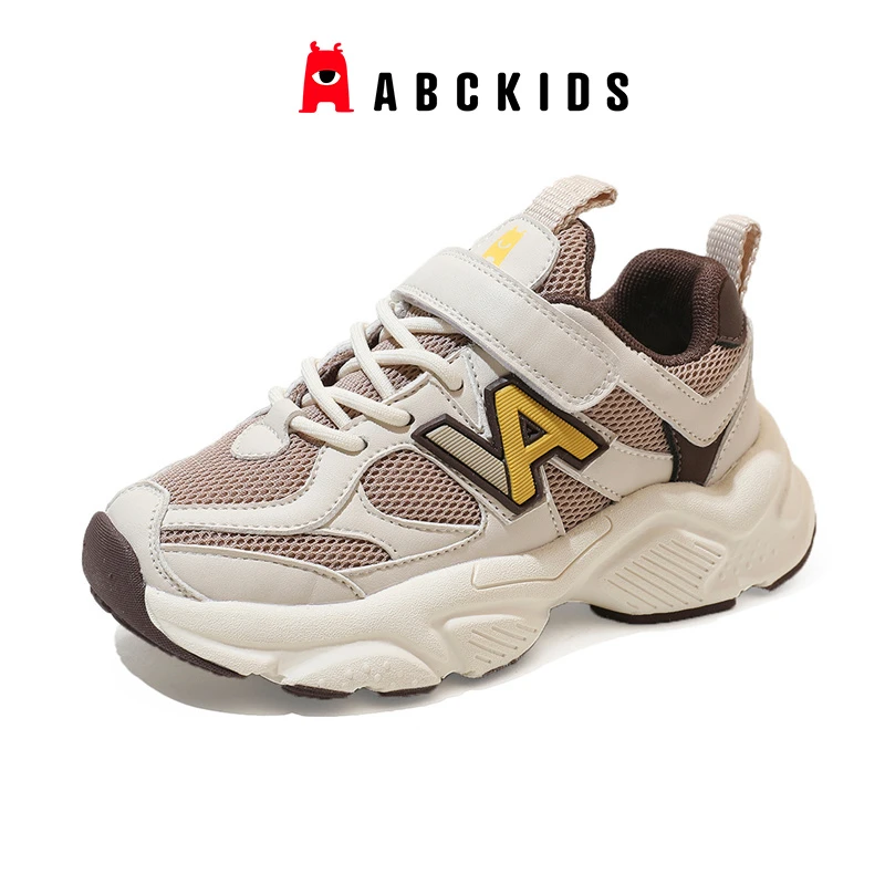 Abckids儿童鞋子童鞋运动鞋透气老爹鞋休闲鞋网面