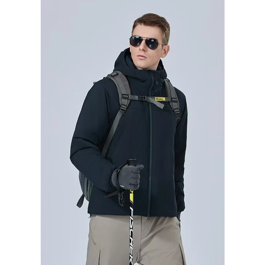 城市户外3M新雪丽高效暖绒轻暖系列情侣款连帽棉衣棉服外套14919