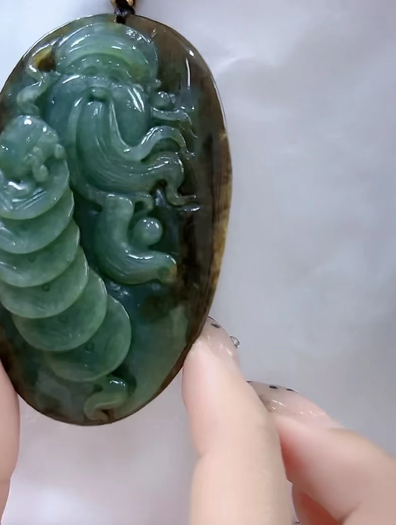 天然翡翠A货孤品吊坠1234