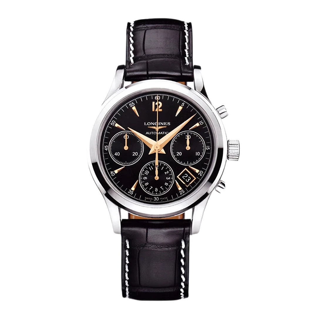 99新 Longines/浪琴 余/复古742金针黑盘/表径39mm/百搭/名表