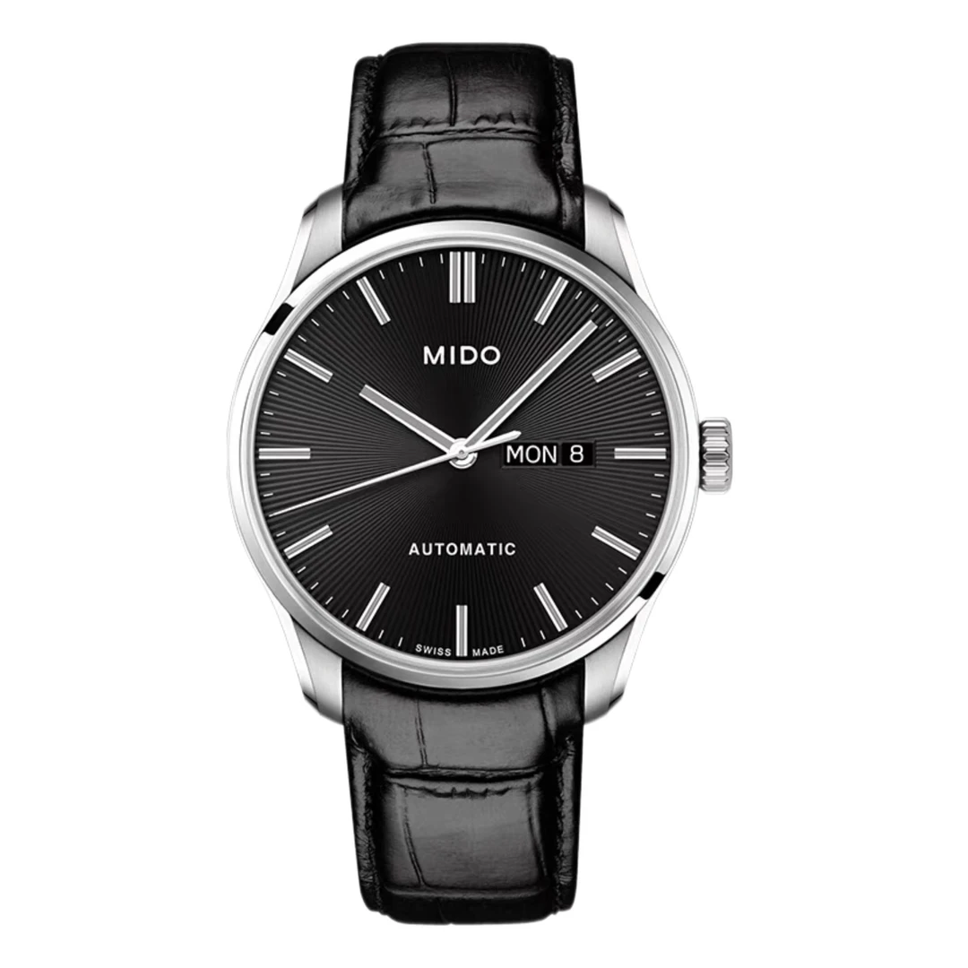 99新 Mido/美度 壹/布鲁纳腕表024630条钉黑/名表/表径42.5mm