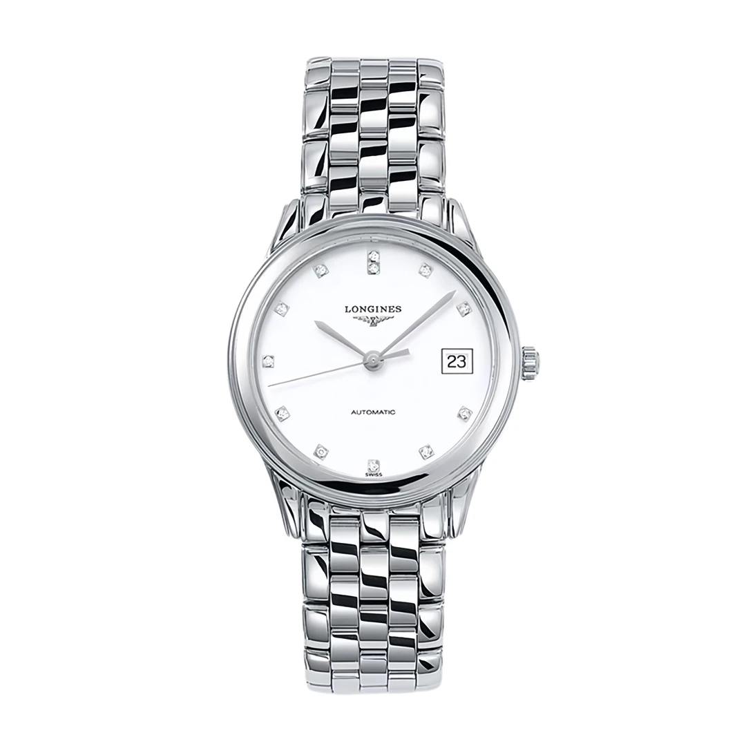 99新 Longines/浪琴 壹/军旗774白钻/表径35.6mm/气质男士/经典