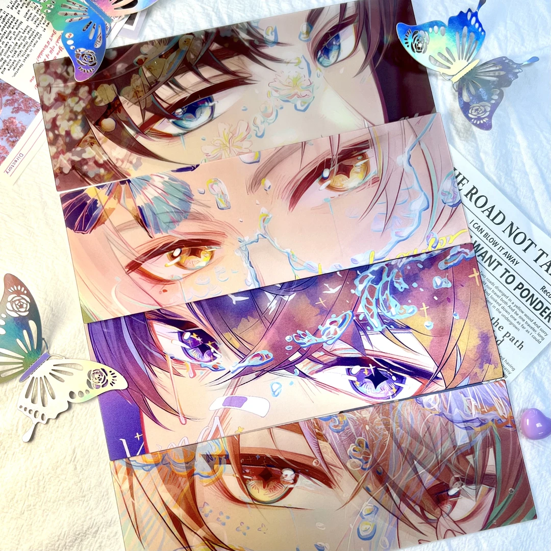 新款现货未定事件簿周边光栅卡夏彦陆景和谷子高颜值眼镜条收藏卡