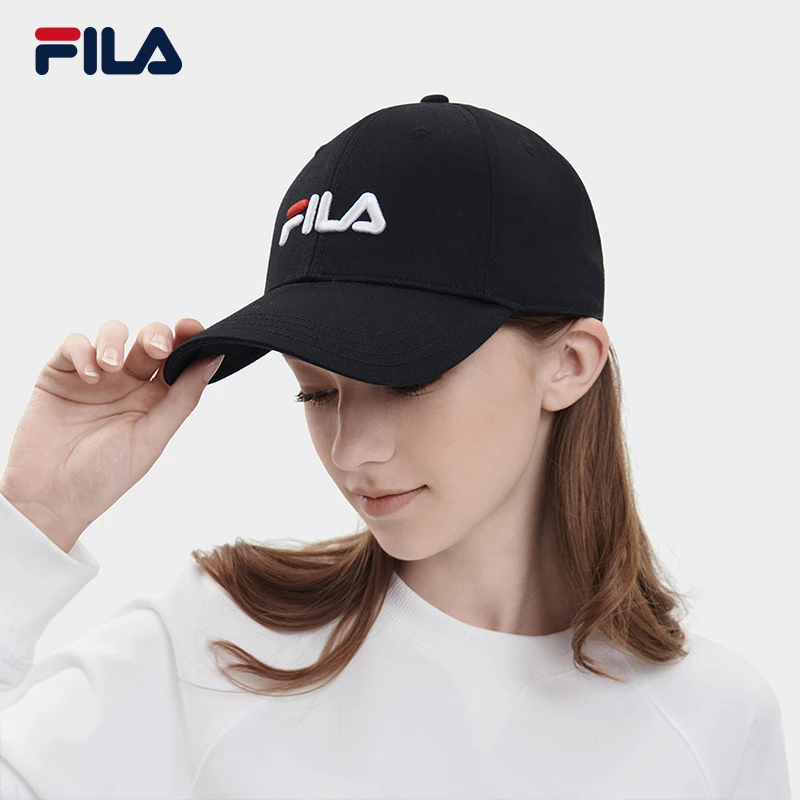 FILA斐乐2023冬季情侣经典时尚运动遮阳鸭舌帽户外休闲棒球帽男女
