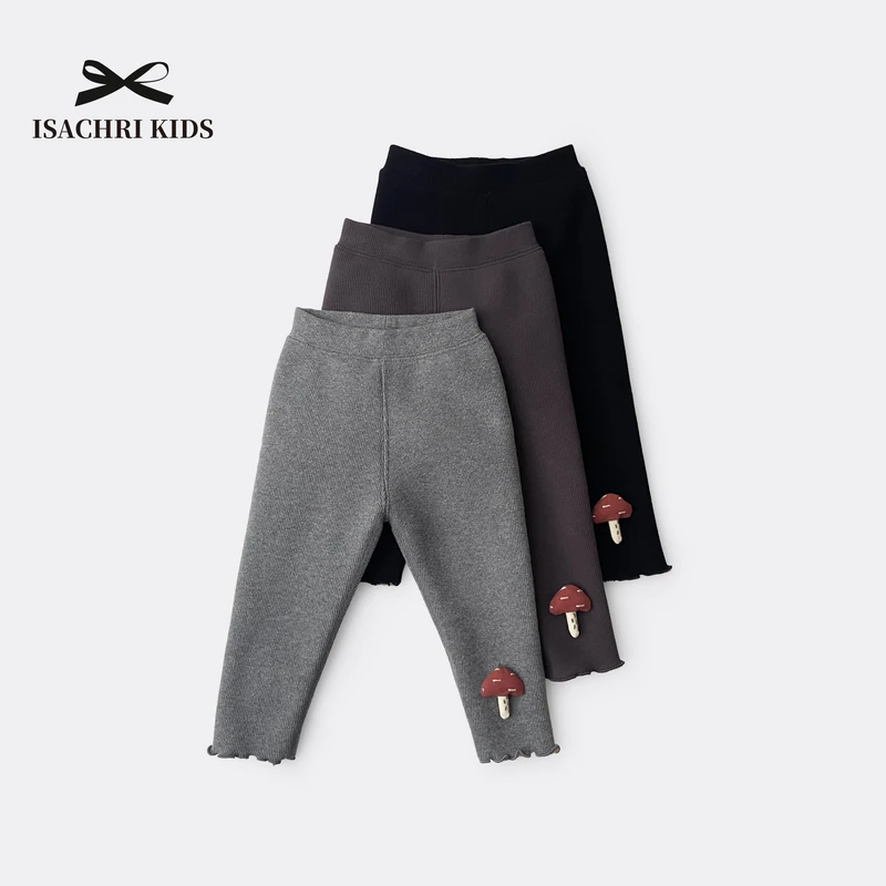 晶晶家【现发】北方一条过冬蘑菇羊驼 女童打底裤加绒加厚秋冬IS289