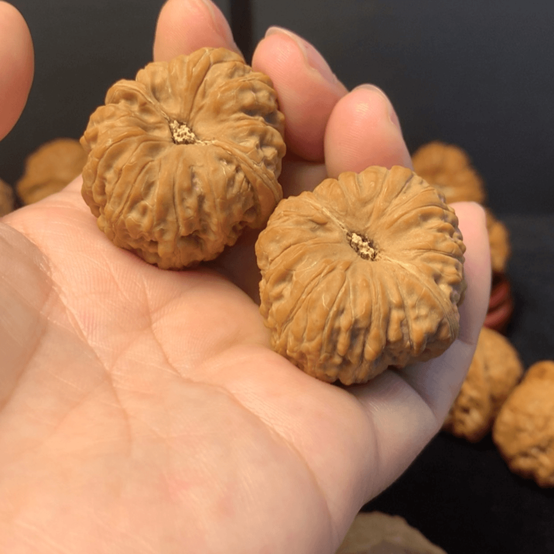 【闪购商品】文玩核桃把件醒*34.5凹底