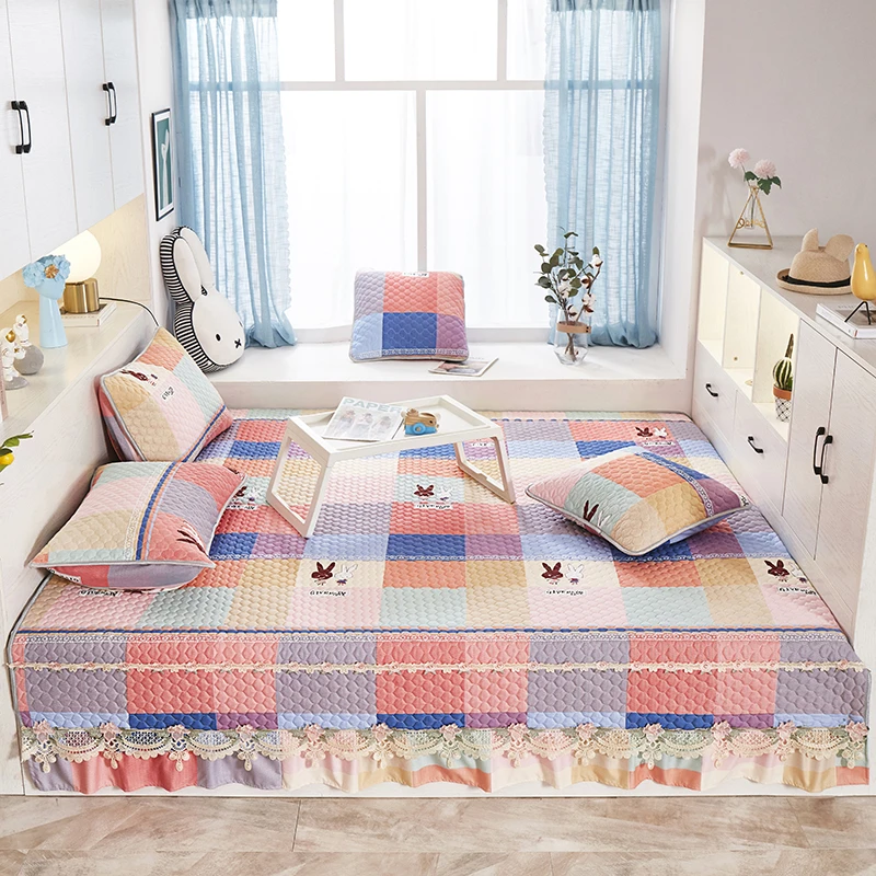 四季通用榻榻米床盖专用床单东北大炕单土炕盖防滑夹棉绗缝可定制