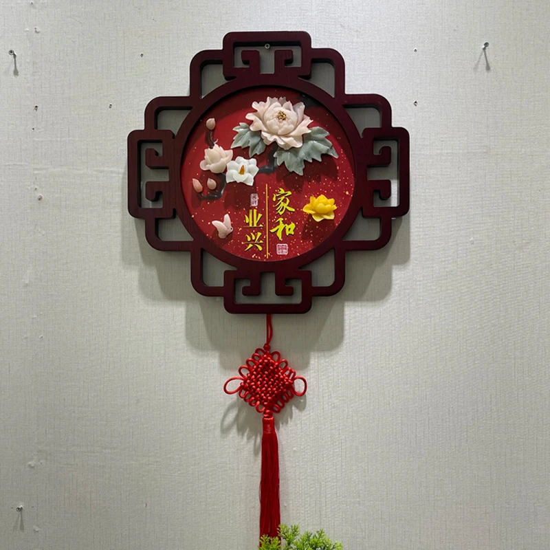 2023新款中国结新中式客厅装饰画入户玄关挂画电视沙发背景墙挂画