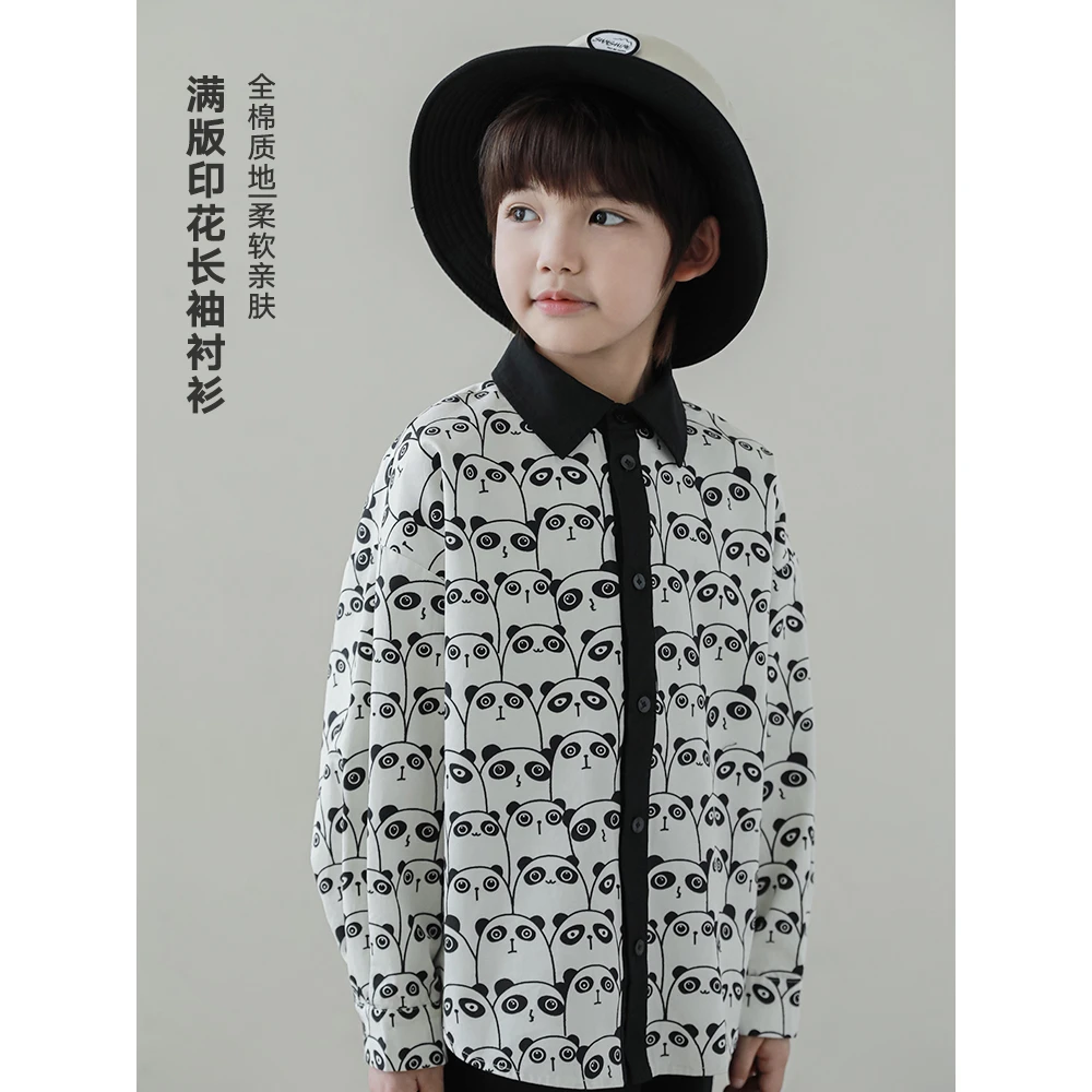 【2025清】oddtails春秋长袖柔软时尚休闲亲肤印花满版QG2401