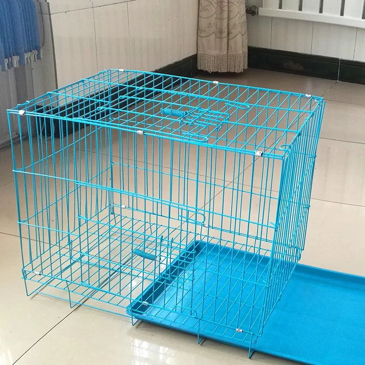 宠物笼子狗笼猫笼中大型犬带厕所家用折叠