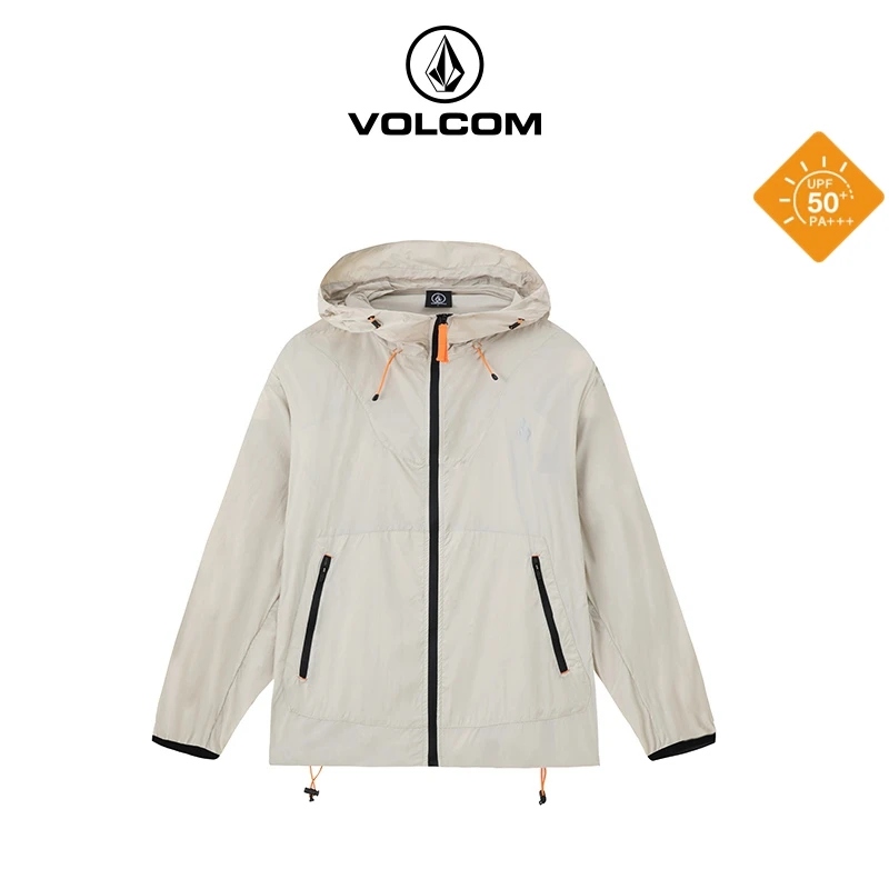 VOLCOM钻石户外舒适防晒夹克upf50+新款可收纳运动外套AD332310