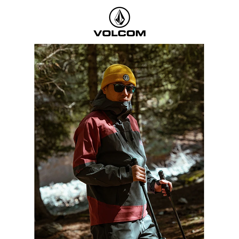 VOLCOM钻石户外运动防风防水冲锋衣夹克 秋季新款登山服AD332302