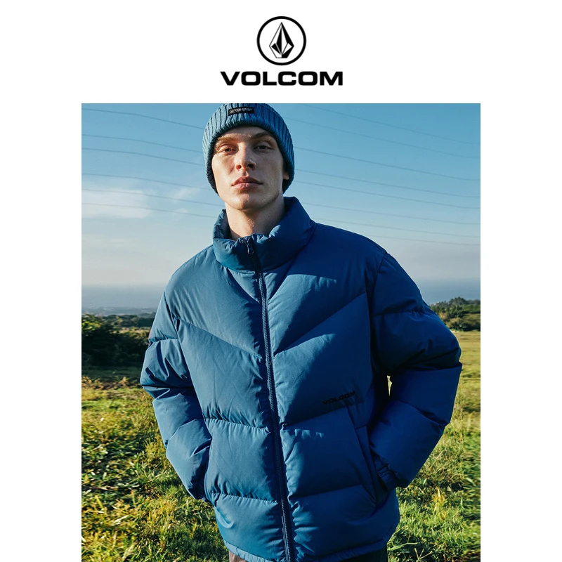 VOLCOM钻石户外冬装立领外套2022短款潮流加厚羽绒服VA214DJ001