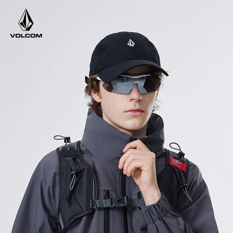 VOLCOM2025年夏季新款时尚户外休闲可调黑色鸭舌帽AE43YA02
