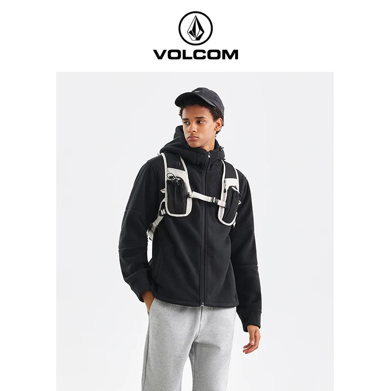 VOLCOM钻石秋冬连帽宽松户外保暖加厚休闲男外套A1342321