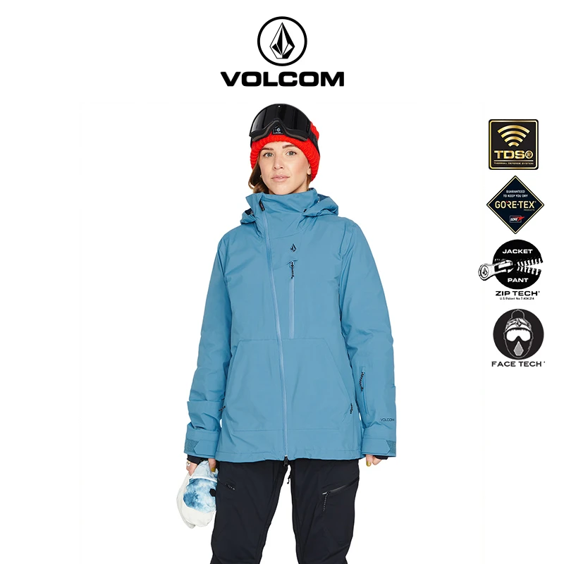 【G-tex】VOLCOM钻石GPT高端系列硬壳连帽滑雪服冬季加厚H0452309