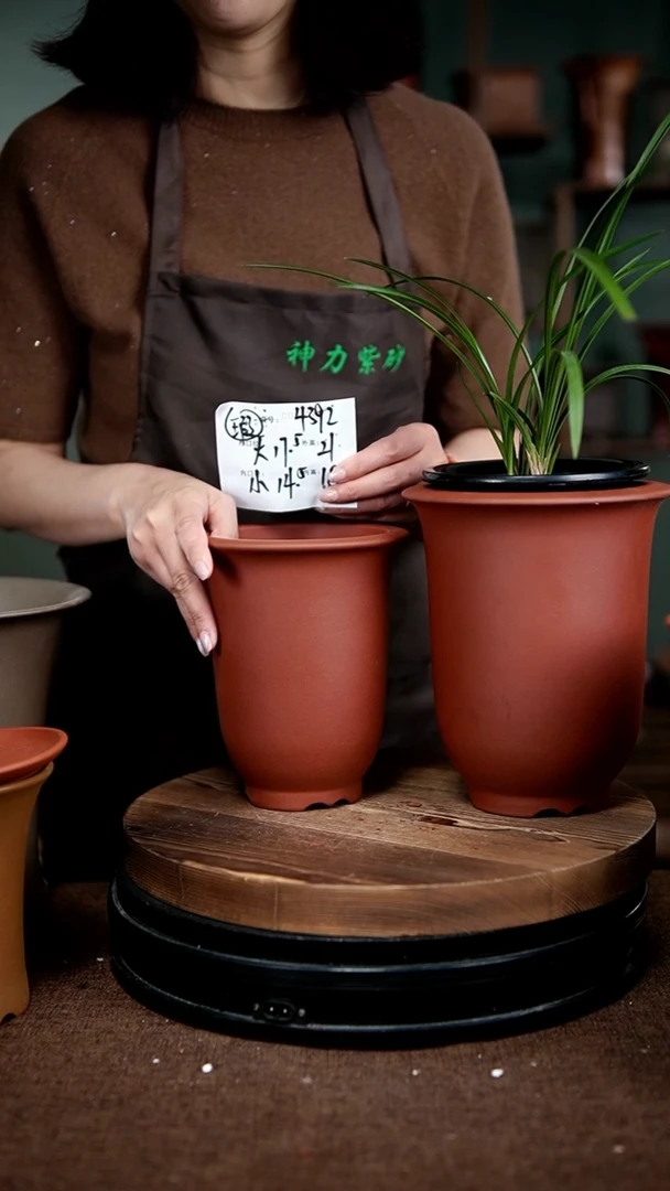 【闪购商品】紫砂花盆4392瑕疵