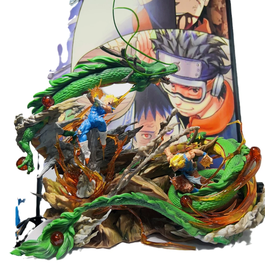 四小狼七龙珠 LS天地对决场景 悟空VS贝吉塔gk手办雕像模型摆件生