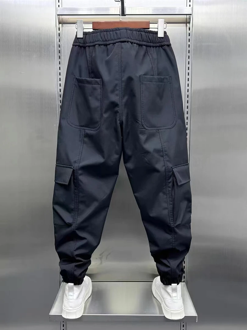 10211秋冬户外港版复古潮牌男士工装裤多口袋加绒加厚休闲裤
