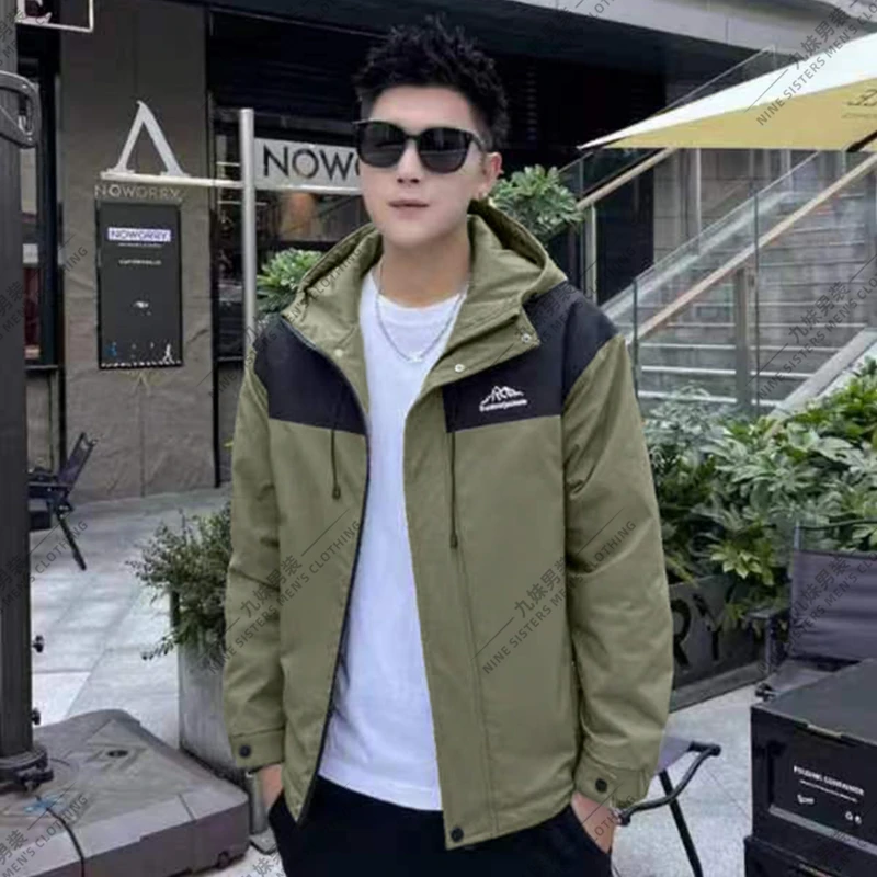 116-132-9891冬季二棉外套加厚男士棉袄棉服大码冲锋衣冬天防风