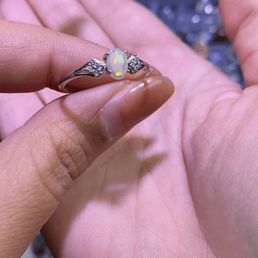 【闪购商品】水晶欧珀戒指未镶嵌小**❤