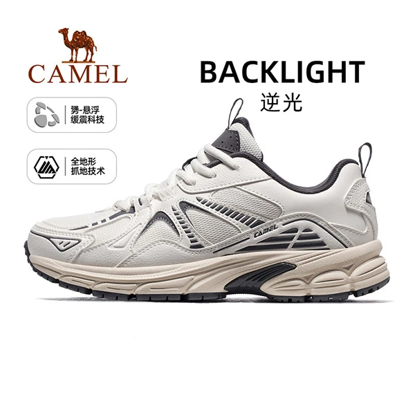 骆驼逆光运动鞋女士2025新款秋季女鞋透气休闲鞋子防滑慢跑鞋女款