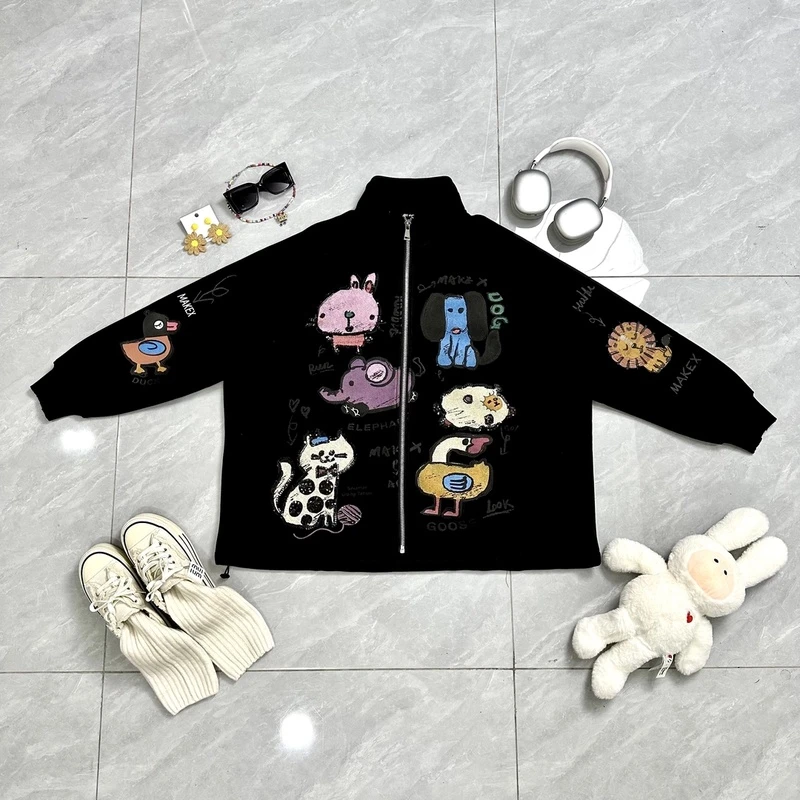 真真欧货【动物园加绒外套】81220